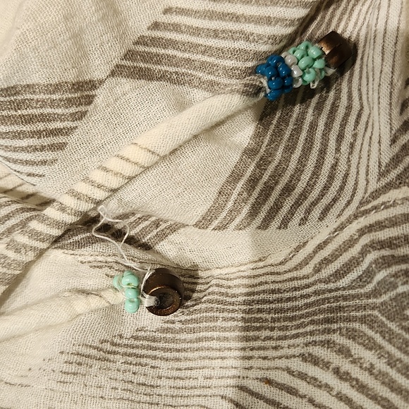 🐞3/33🐞  ROXY || Oceanside Patterned Flare Pants - Picture 6 of 6